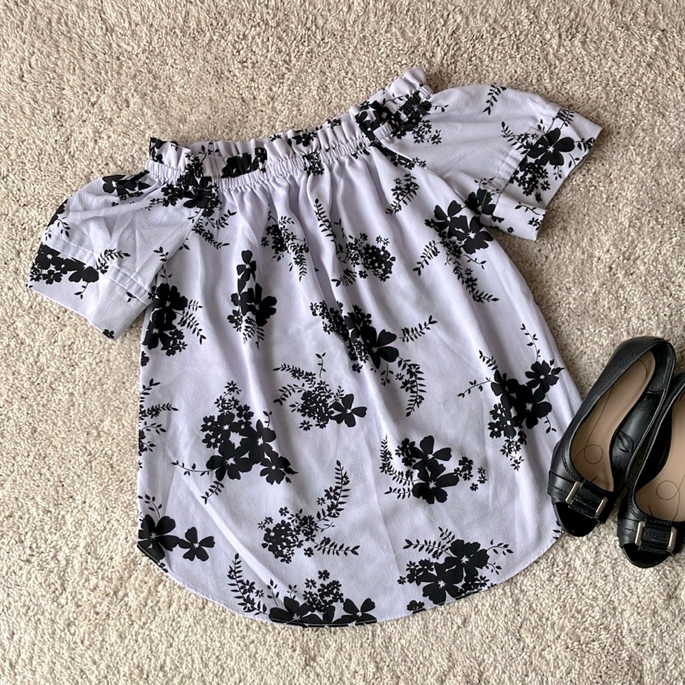 Michael Kors | Off the Shoulder Floral Blouse